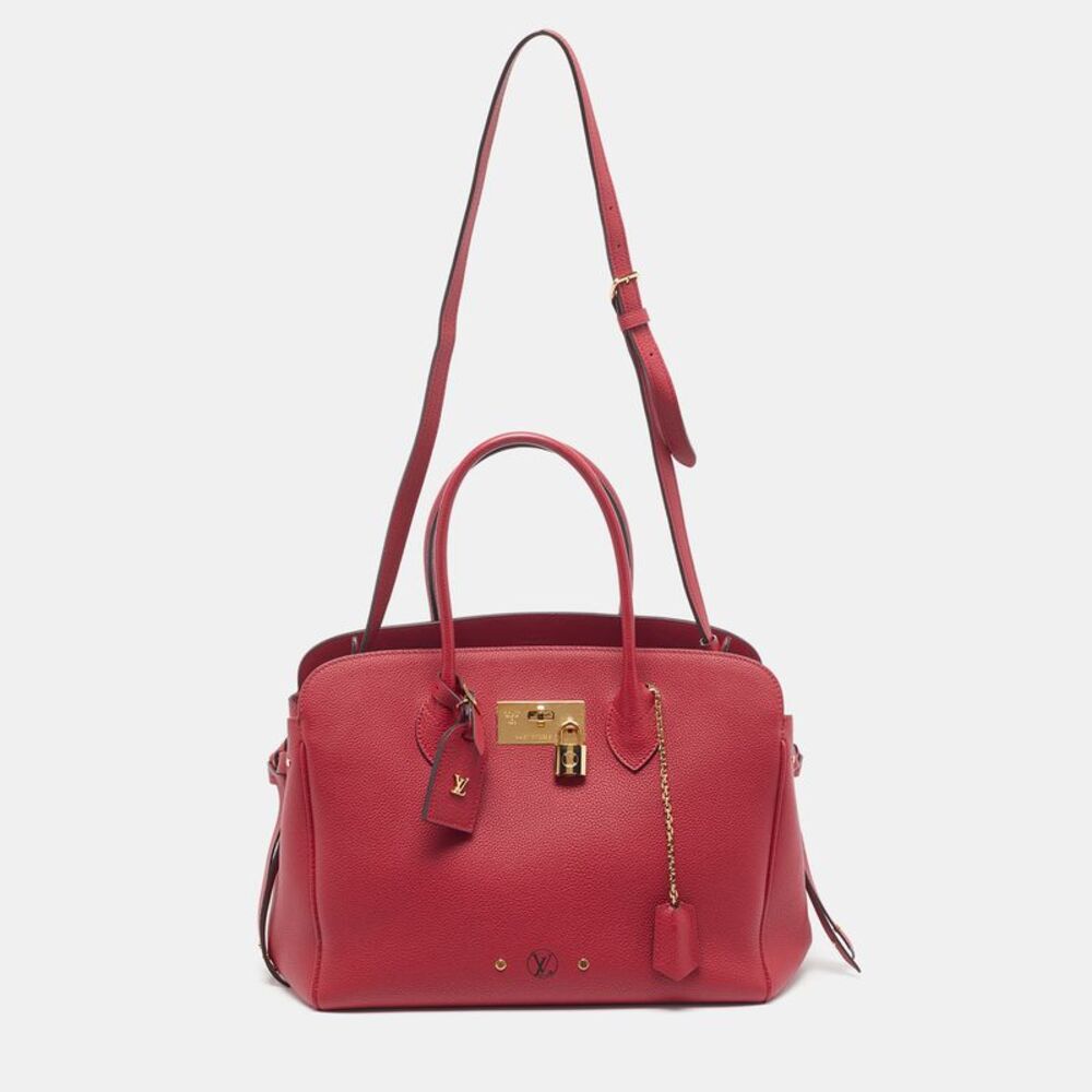 Louis Vuitton Milla Mm Red Leather Bag